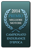 2014 PREMIO  MIGLIORE MOTORE  CAMPIONATO ENDURANCE D’EPOCA CAMPIONATO ENDURANCE D’EPOCA